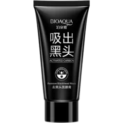 BIOAQUA ACTIVATED CARBON CHARCOAL BLACKHEAD REMOVAL CLEANSING DEEP PORES PEEL OFF BLACK MASK - 60GM - Rokomari